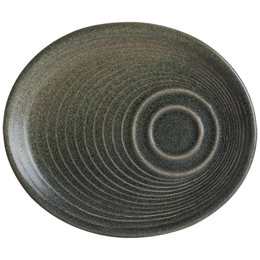 Hornfels Ripple Breakfast Plate 20*17 cm