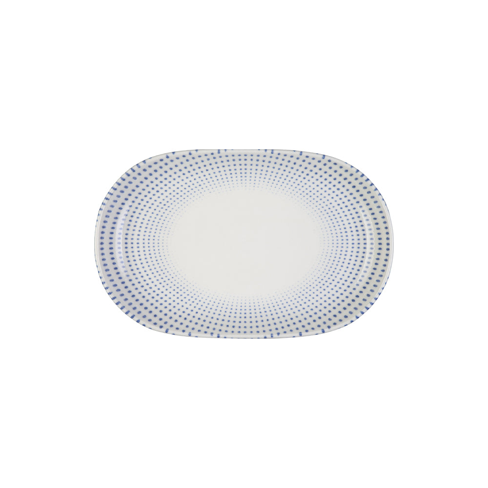 Harmony Blue Magnus Oval Platter 28 cm